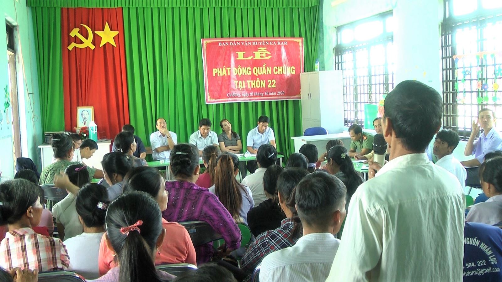 Lễ phát động quần chúng tại thôn 22 xã Cư Bông, huyện Ea Kar