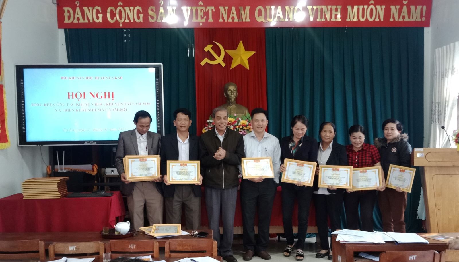 Hội khuyến học huyện tổ chức hội nghị tổng kết công tác hội khuyến học năm 2020