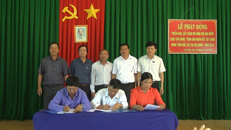 Lễ phát động triển khai xây dựng mô hình chỉ đạo điểm cuộc vận động "Toàn dân đoàn kết xây dựng NTM, đô thị văn minh" năm 2018