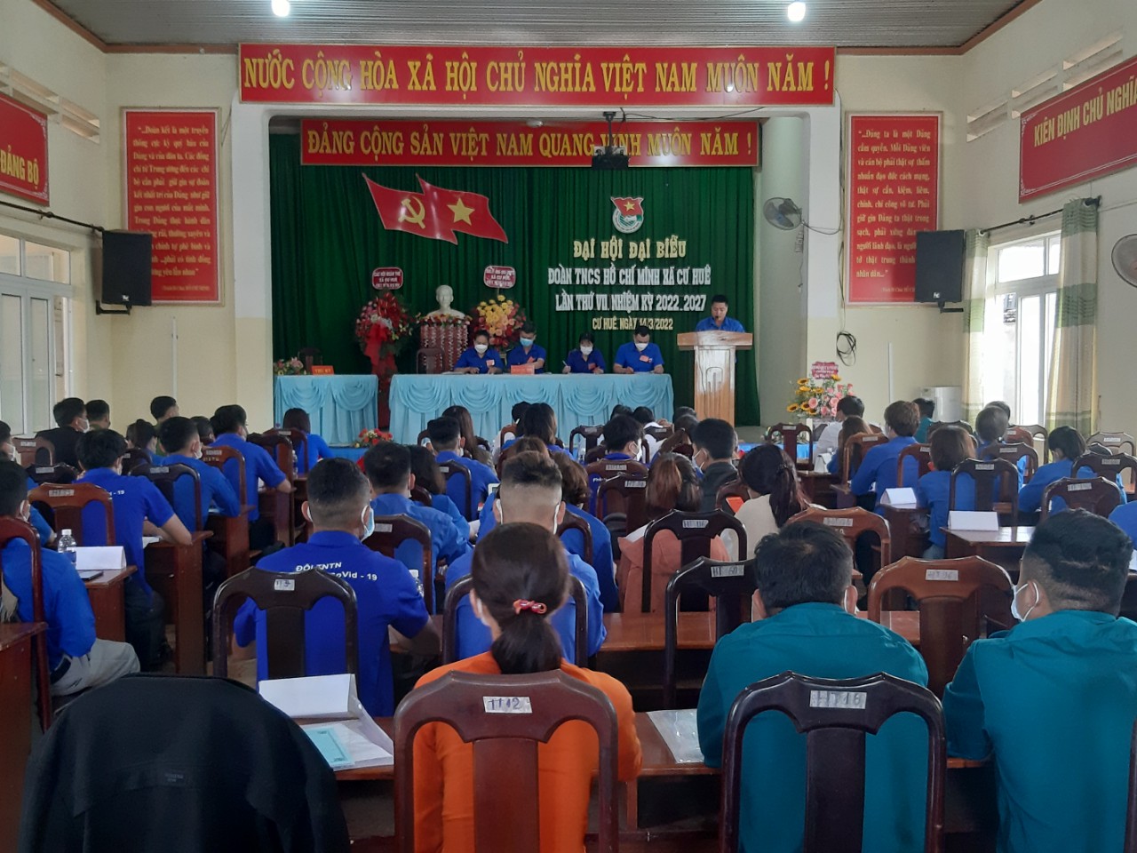 Đoàn cơ sở xã Cư Huê tổ chức Đại hội đại biểu lần thứ VII, nhiệm kỳ 2022-2027