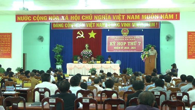 Kỳ họp thứ 7 HĐND huyện EaKar khóa VII  nhiệm kỳ (2016 – 2021)
