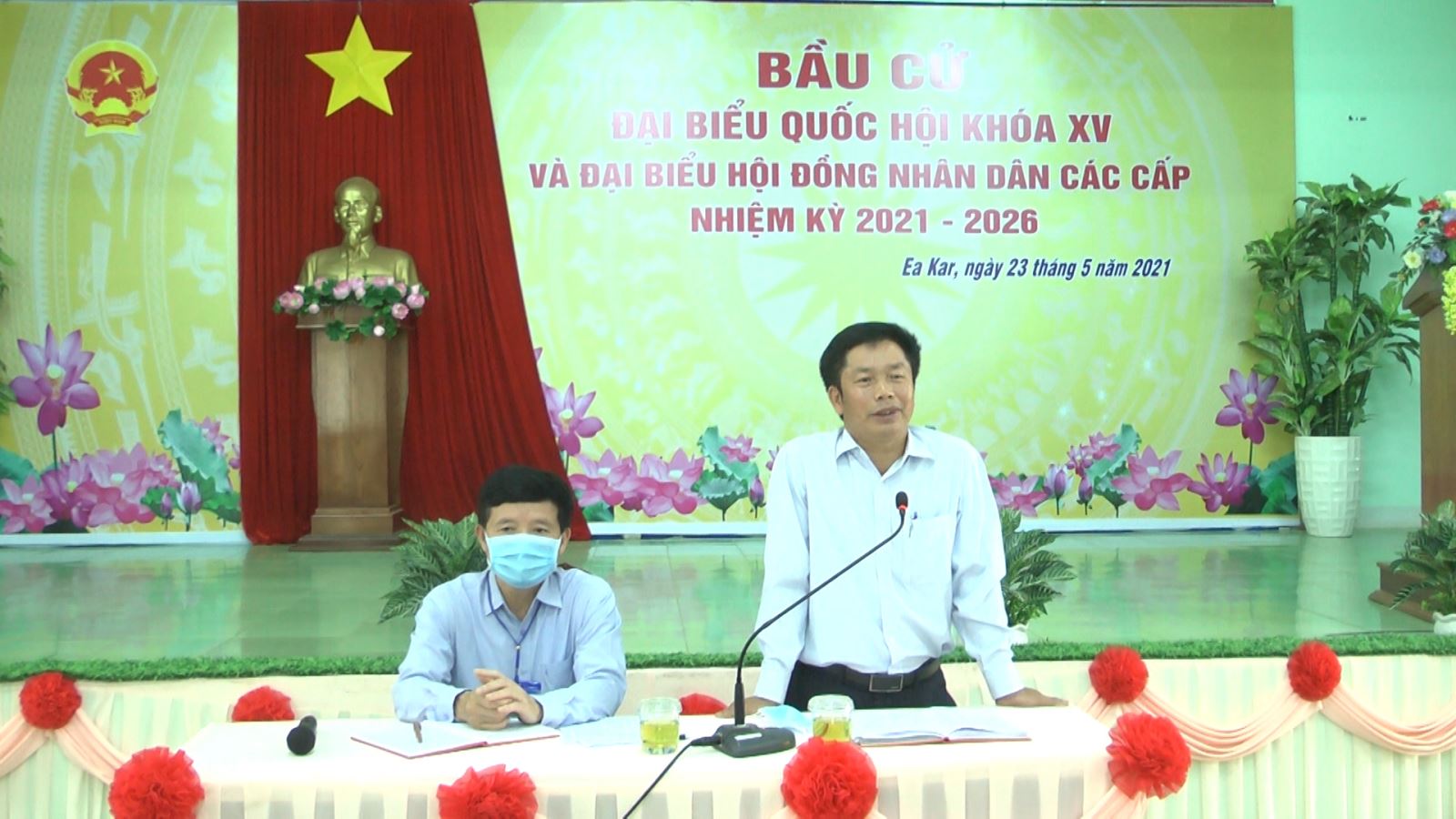 Ủy ban Bầu cử huyện Ea Kar họp đánh giá công tác chuẩn bị bầu cử đại biểu Quốc hội khóa XV và bầu cử đại biểu HĐND các cấp, nhiệm kỳ 2021-2026.