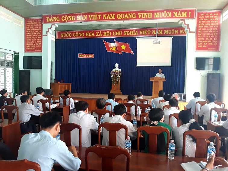 Đảng bộ xã Cư Ni kiểm điểm giữa nhiệm kỳ 2015 - 2020
