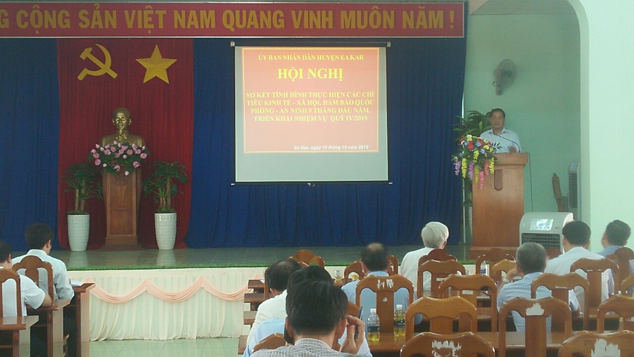 Hội nghị thường kỳ đánh giá tình hình phát triển kinh tế - xã hội 9 tháng đầu năm và triển khai phương hướng nhiệm vụ quý IV/2019