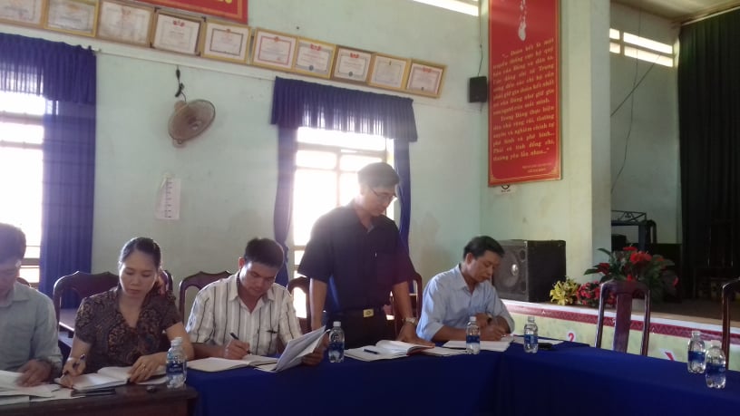 UBND huyện Ea Kar làm việc với xã Ea Đar về xây dựng Nông thôn mới