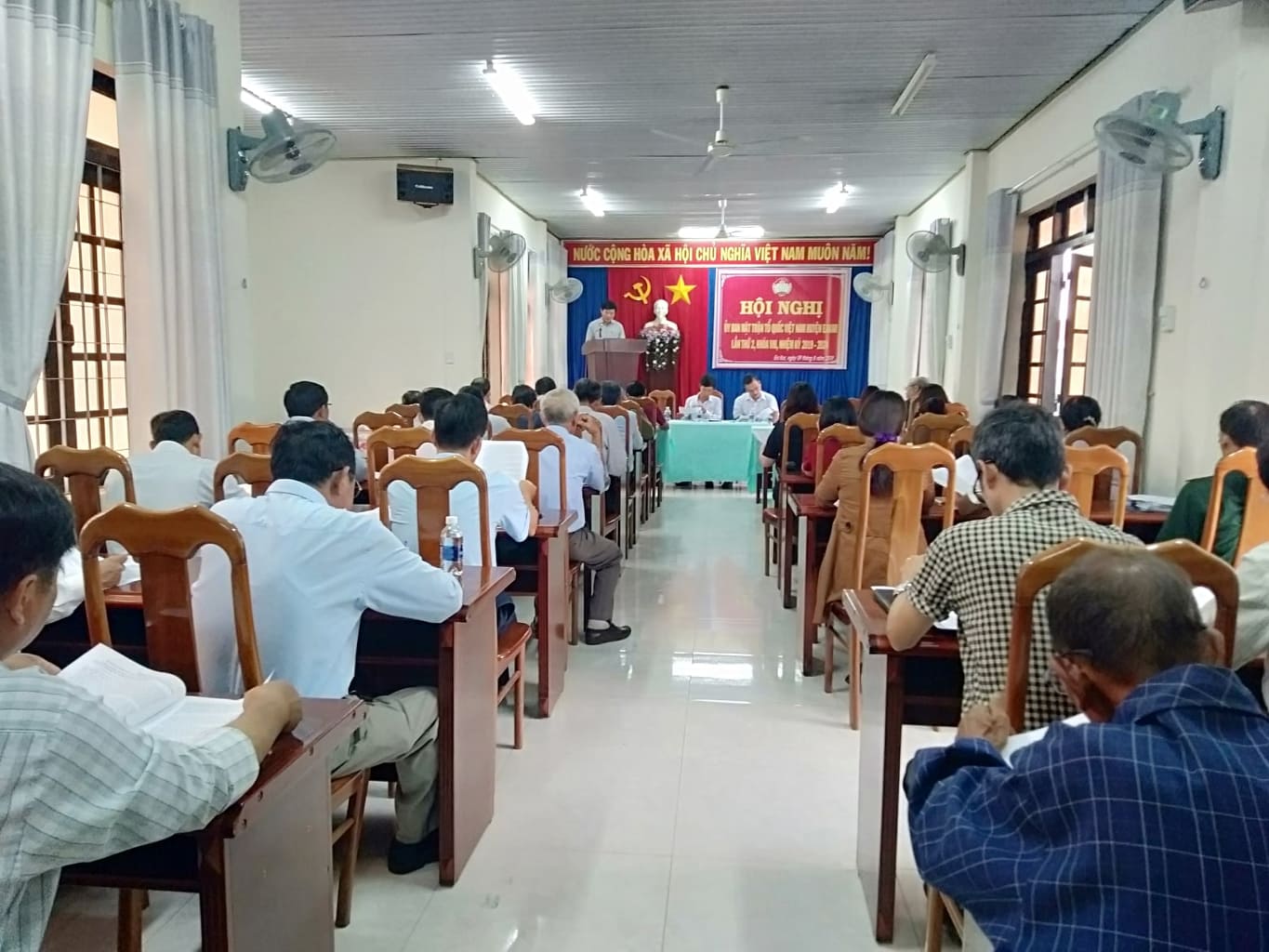 UBMTTQVN huyện  tổ chức Hội nghị sơ kết công tác mặt trận 6 tháng đầu năm và triển khai phương hướng nhiệm vụ trọng tâm 6 tháng cuối năm 2019.