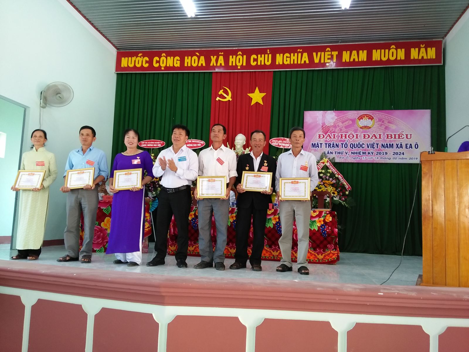 Đại hội đại biểu Mặt trận Tổ quốc Việt Nam xã Ea Ô lần thứ V, nhiệm kỳ 2019-2024