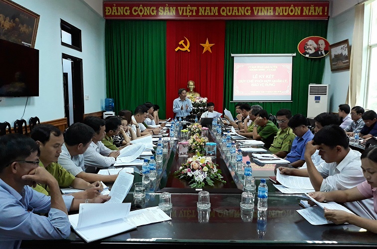  Ký kết quy chế phối hợp quản lý, bảo vệ rừng giữa huyện EaKar và huyện Krông Năng.