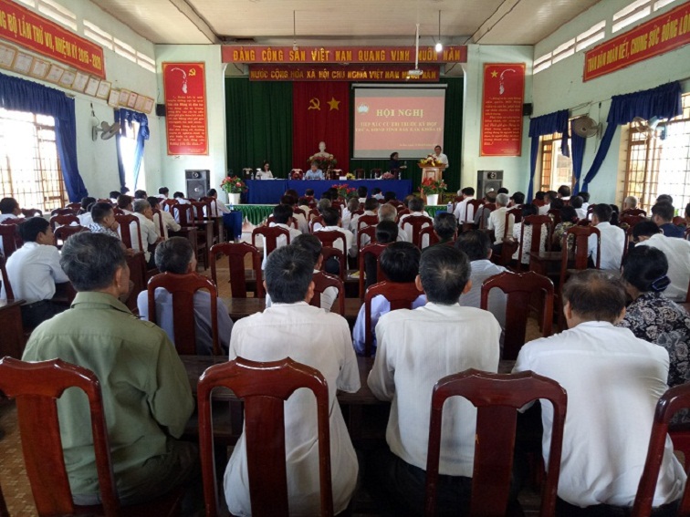 UBMTTQ VN Huyện EaKar tổ chức hội nghị tiếp xúc cử tri trước kỳ họp thứ 6, Hội đồng nhân tỉnh Đắk Lắk khóa IX.