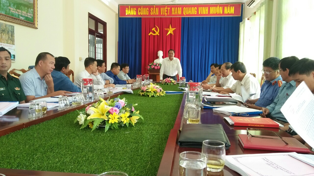 Ban chỉ đạo huyện họp công tác giải phóng mặt bằng dự án Hồ chứa nước Krông Pắk thượng