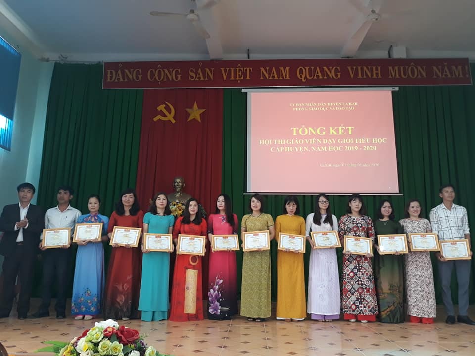 Tổng kết Hội thi Giáo viên dạy giỏi cấp huyện bậc tiểu học năm học 2019 – 2020