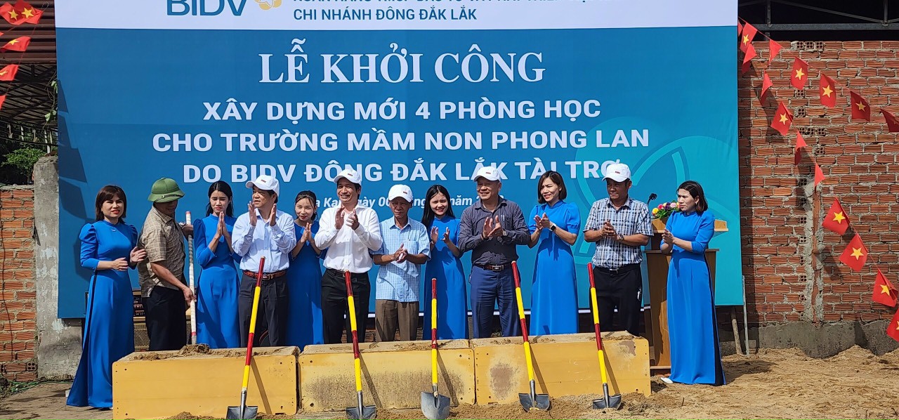 Lễ khởi công xây dựng 4 phòng học mẫu giáo Trường mầm non Phong Lan