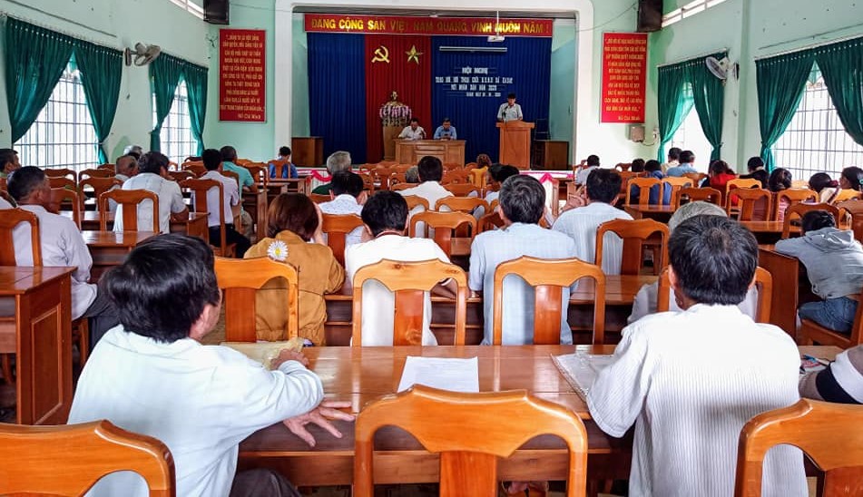 Hội nghị trao đổi đối thoại giữa UBND xã EaSar với nhân dân trên địa bàn xã
