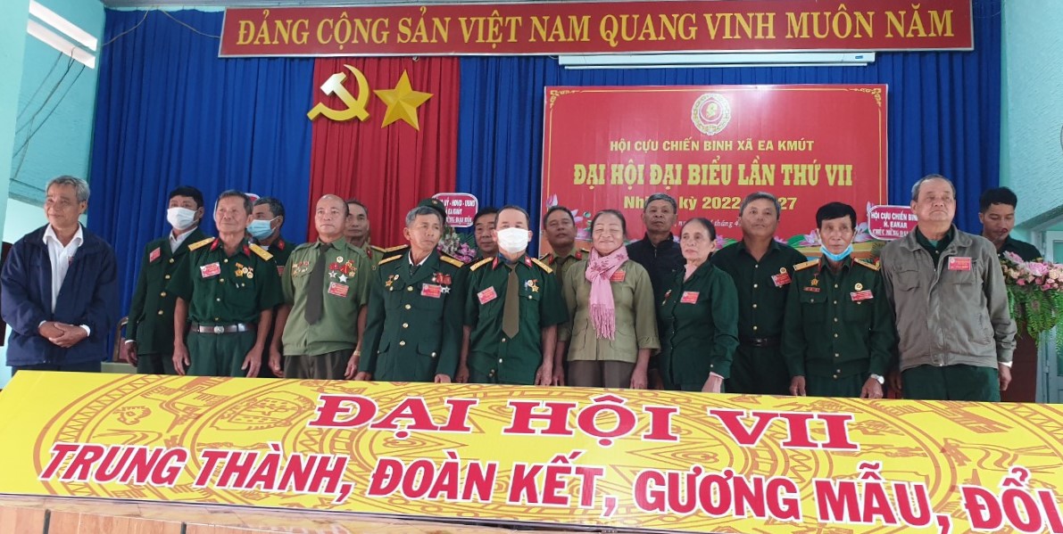 Đại hội  Đại biểu Hội Cựu chiến binh xã Eakmút lần thứ VII, nhiệm kỳ 2022-2027
