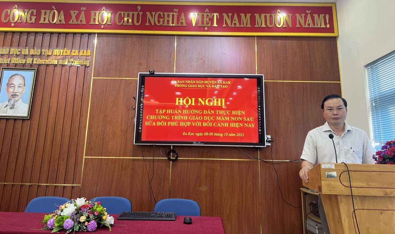 Hội nghị tập huấn hướng dẫn triển khai chương trình giáo dục mầm non sau sửa đổi phù hợp với bối cảnh hiện nay