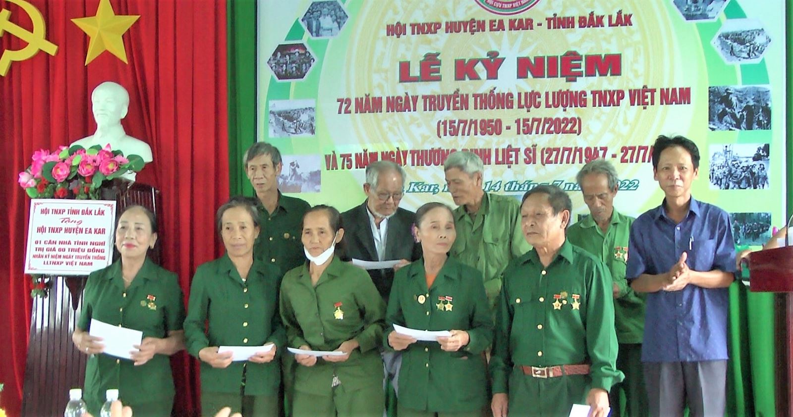 Hội TNXP huyện EaKar tổ chức  Lễ kỷ niệm 72 năm ngày truyền thống lực lượng TNXPVN ( 15/07/1950 – 15/07/2022)