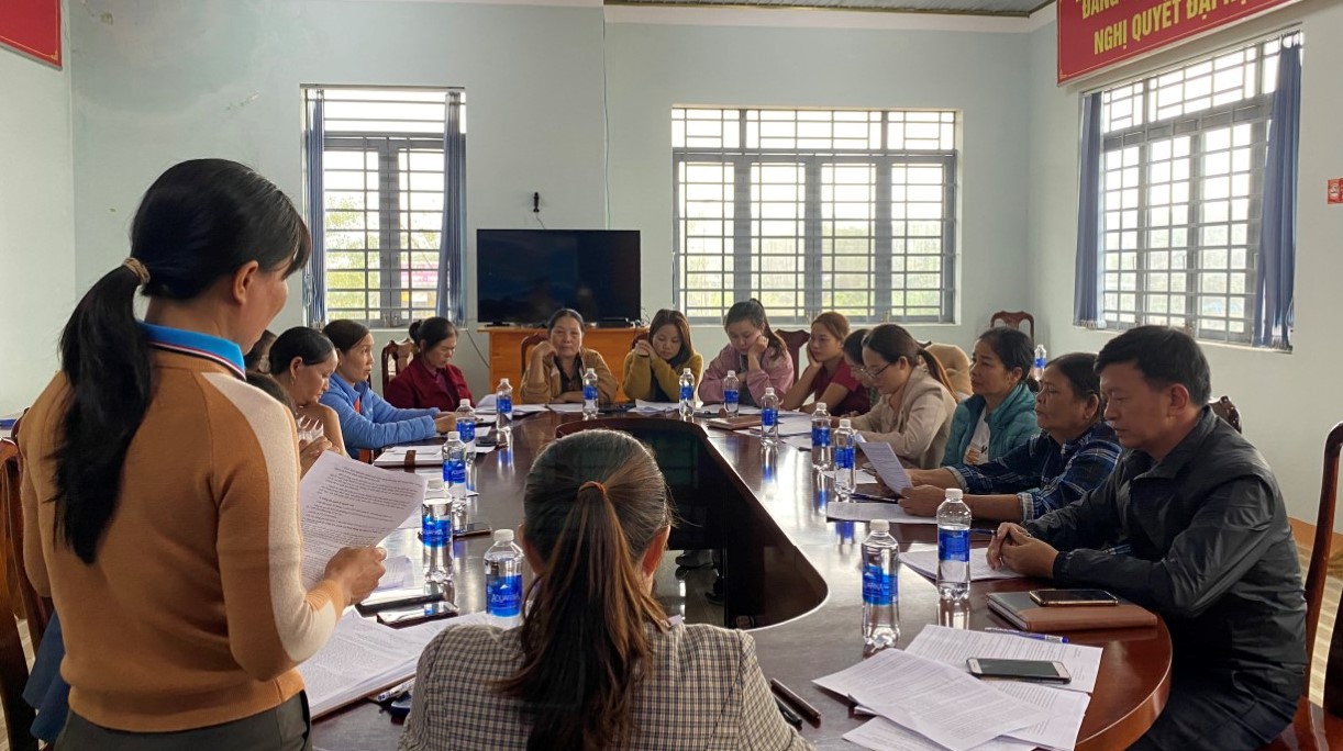 Hội nghị tổng kết lớp hướng dẫn truyền dạy Văn hóa- Văn Nghệ  dân tộc Dao xã Cư Elang, huyện Ea Kar.