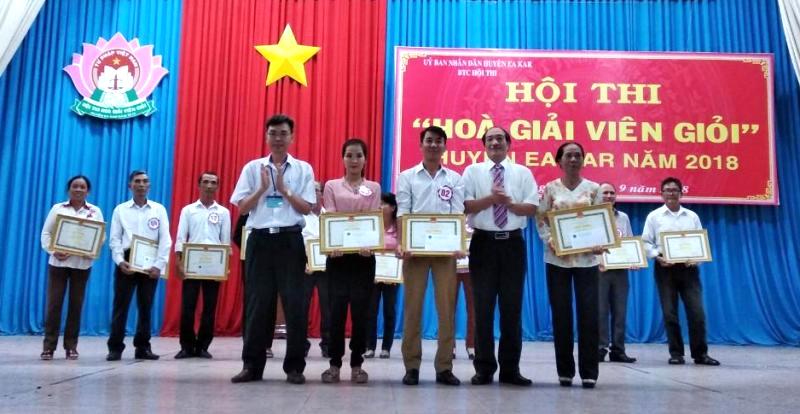 Hội thi “Hòa giải viên giỏi” huyện Ea Kar năm 2023