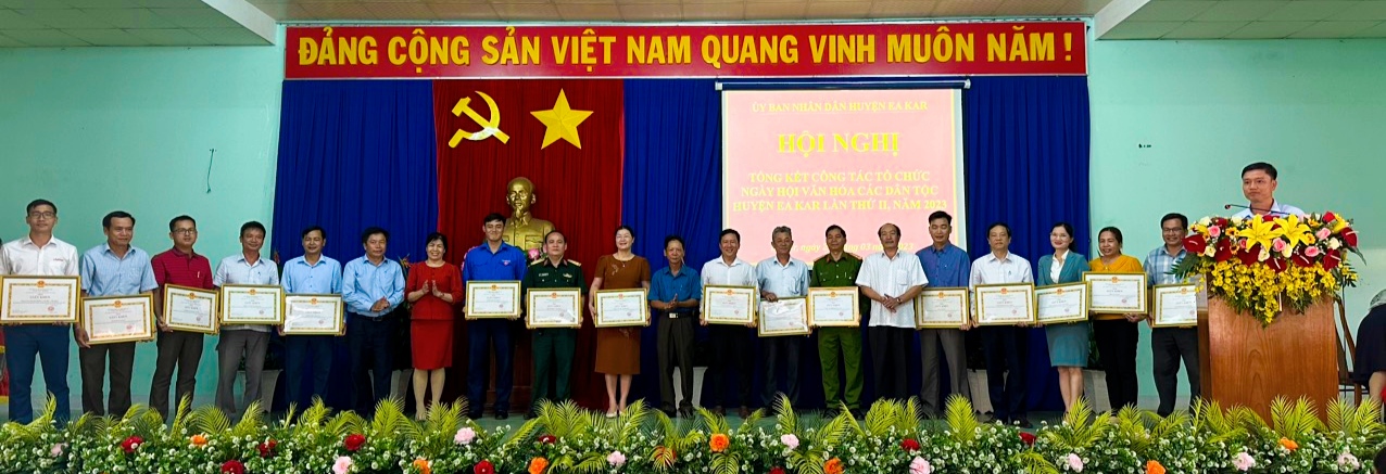 Tổng kết công tác tổ chức  Ngày hội văn hóa các dân tộc huyện Ea Kar lần thứ II, năm 2023