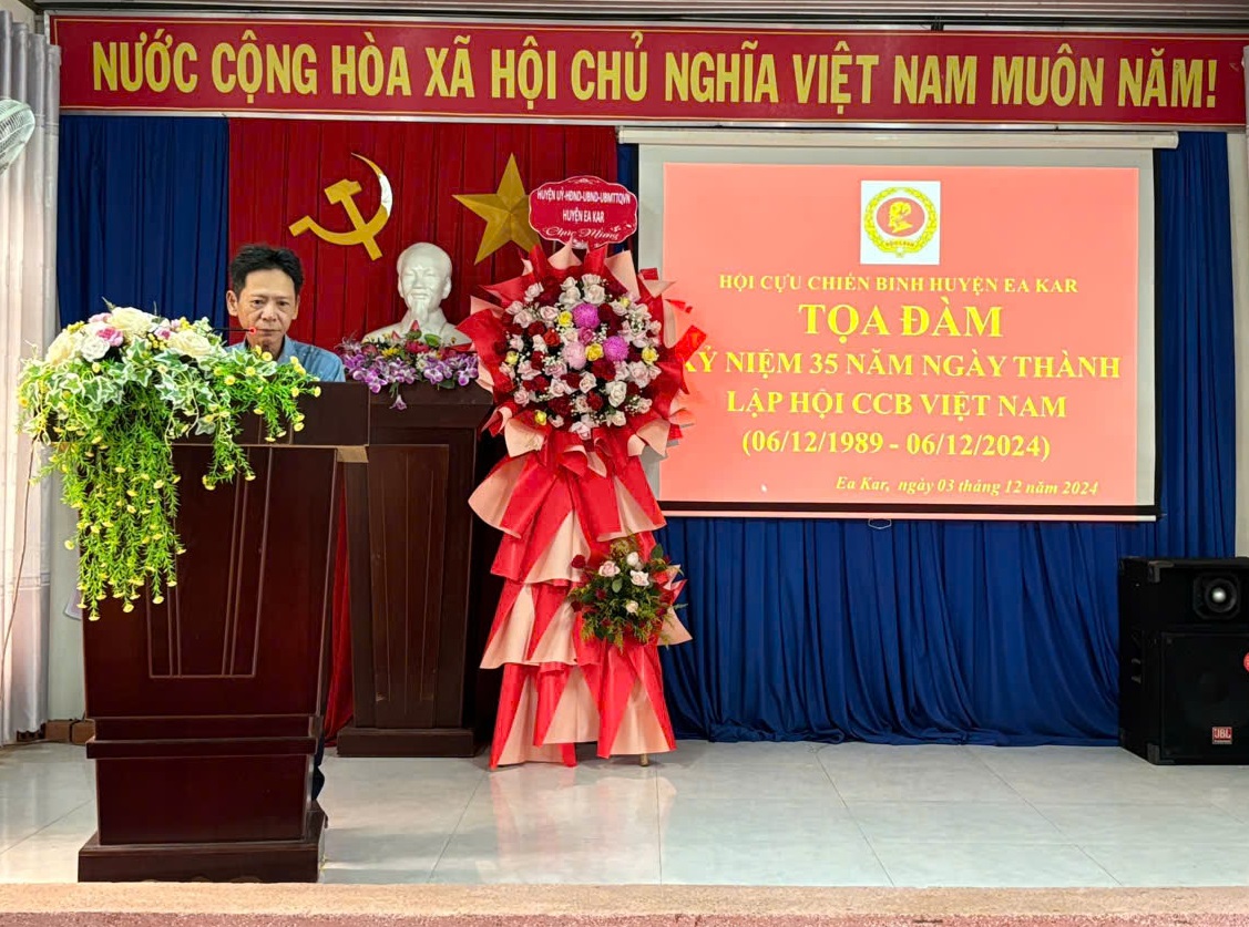 Hội Cựu Chiến binh huyện EaKar tổ chức Tọa đàm kỷ niệm 35 năm thành lập Hội Cựu chiến binh Việt Nam