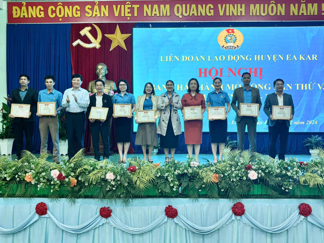 LĐLĐ huyện Ea Kar tổ chức tổng kết công tác hội năm 2024 và triển khai phương hướng nhiệm vụ năm 2025