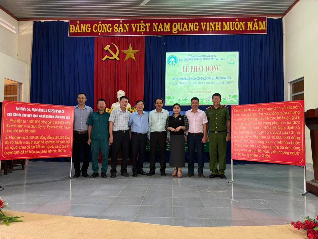 Xã EaPăl tổ chức lễ phát động Hưởng ứng tháng hành động Quốc gia về dân số năm 2024