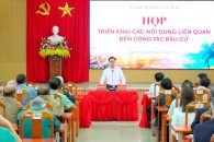 UBND xã Ea Kar họp triển khai một số nội dung liên quan đến công tác bầu cử