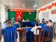 Đoàn liên ngành xã Ea Kar kiểm tra an toàn thực phẩm tại các trường học có bếp ăn tập thể.