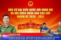 Phỏng vấn đồng chí Nguyễn Chí Hải – Trưởng Công an xã, Ủy viên Ủy ban bầu cử xã Ea Kar về công tác bảo đảm ANTT phục vụ cuộc bầu cử.